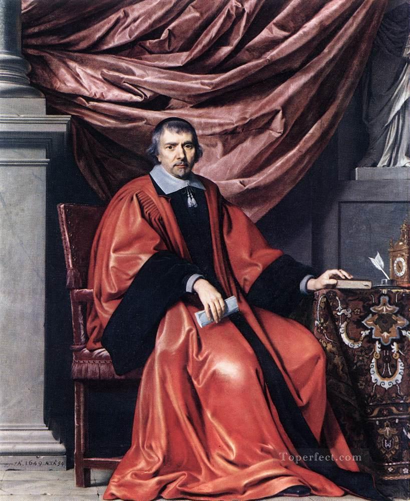 Portrait of Omer Talon Philippe de Champaigne Oil Paintings